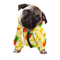Banana Pineapple Pattern Print Dog Zip Up Hoodie