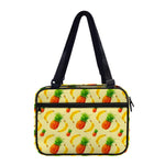Banana Pineapple Pattern Print Double Strap Bible Bag