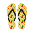 Banana Pineapple Pattern Print Flip Flops