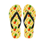 Banana Pineapple Pattern Print Flip Flops