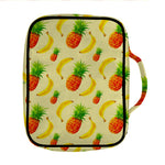 Banana Pineapple Pattern Print Front Pocket Bible Bag