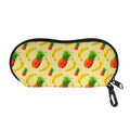 Banana Pineapple Pattern Print Glasses Case