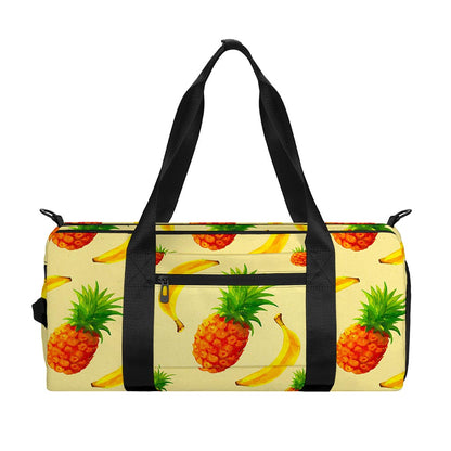 Banana Pineapple Pattern Print Gym Bag