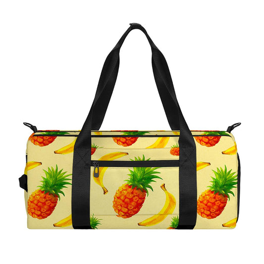 Banana Pineapple Pattern Print Gym Bag