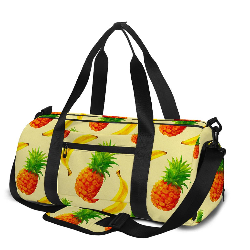 Banana Pineapple Pattern Print Gym Bag