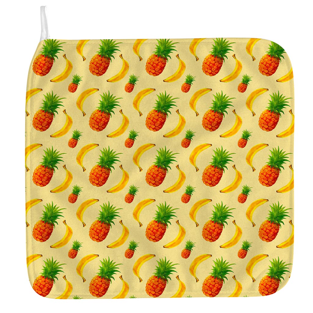 Banana Pineapple Pattern Print Hand Towel