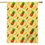 Banana Pineapple Pattern Print House Flag