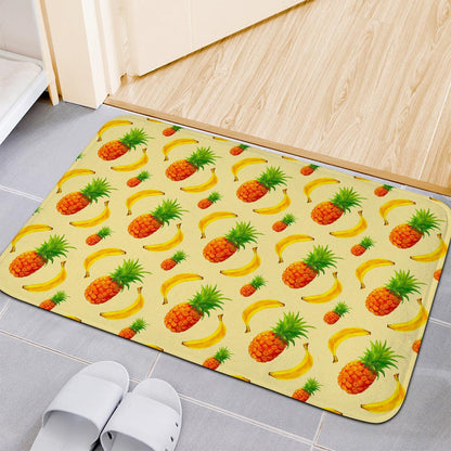 Banana Pineapple Pattern Print Indoor Door Mat