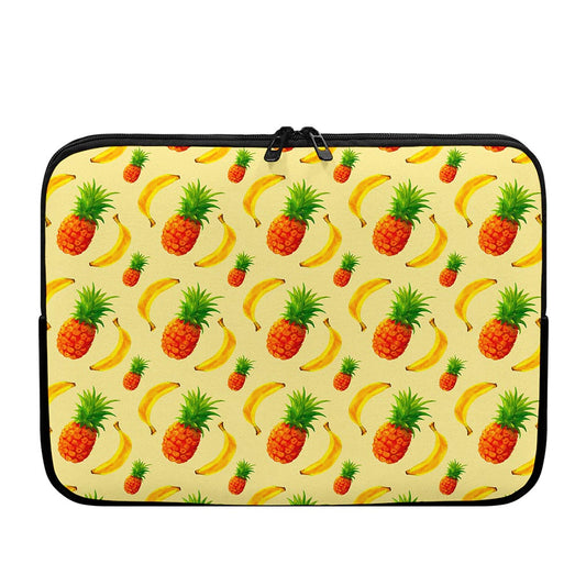 Banana Pineapple Pattern Print Laptop Sleeve