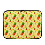 Banana Pineapple Pattern Print Laptop Sleeve