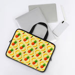 Banana Pineapple Pattern Print Laptop Sleeve With Handle