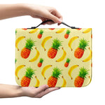 Banana Pineapple Pattern Print Leather Bible Cover