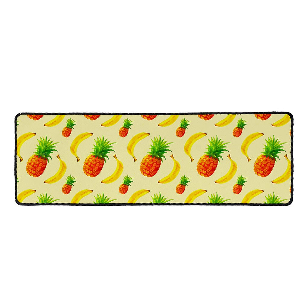 Banana Pineapple Pattern Print Long Kitchen Mat