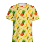 Banana Pineapple Pattern Print Men's Sports T-Shirt