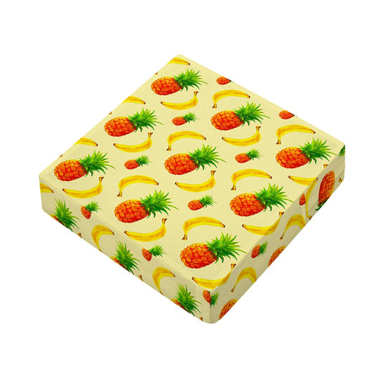 Banana Pineapple Pattern Print Outdoor Seat Cushion Cover