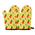 Banana Pineapple Pattern Print Oven Mitts