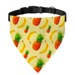 Banana Pineapple Pattern Print Over The Collar Dog Bandana