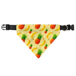 Banana Pineapple Pattern Print Over The Collar Dog Bandana