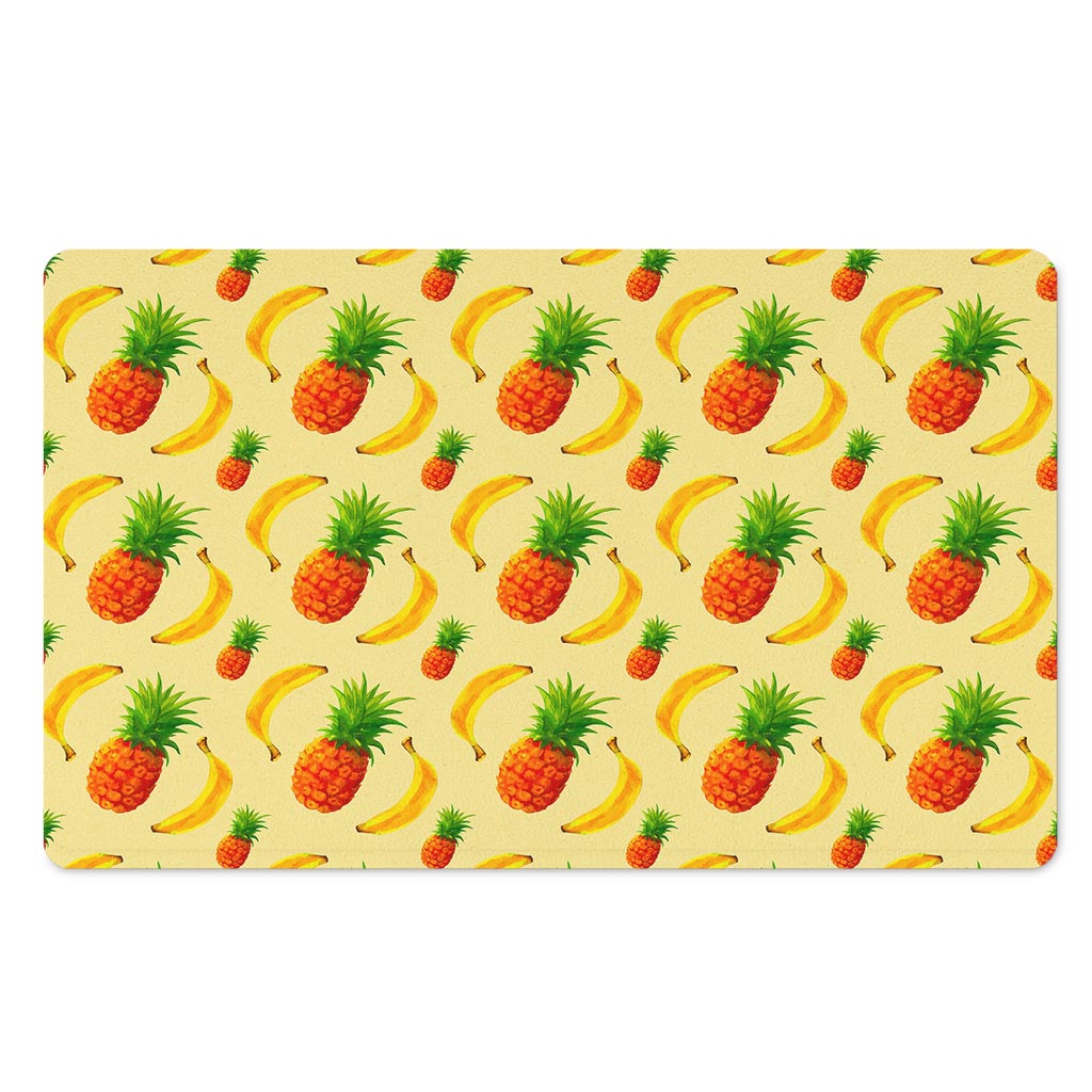 Banana Pineapple Pattern Print Polyester Doormat