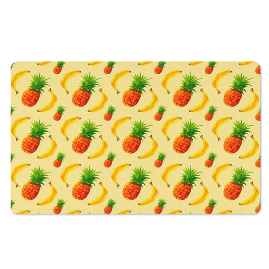 Banana Pineapple Pattern Print Polyester Doormat