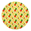Banana Pineapple Pattern Print Round Blanket