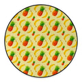 Banana Pineapple Pattern Print Round Floor Mat