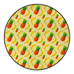 Banana Pineapple Pattern Print Round Floor Mat