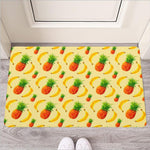 Banana Pineapple Pattern Print Rubber Doormat