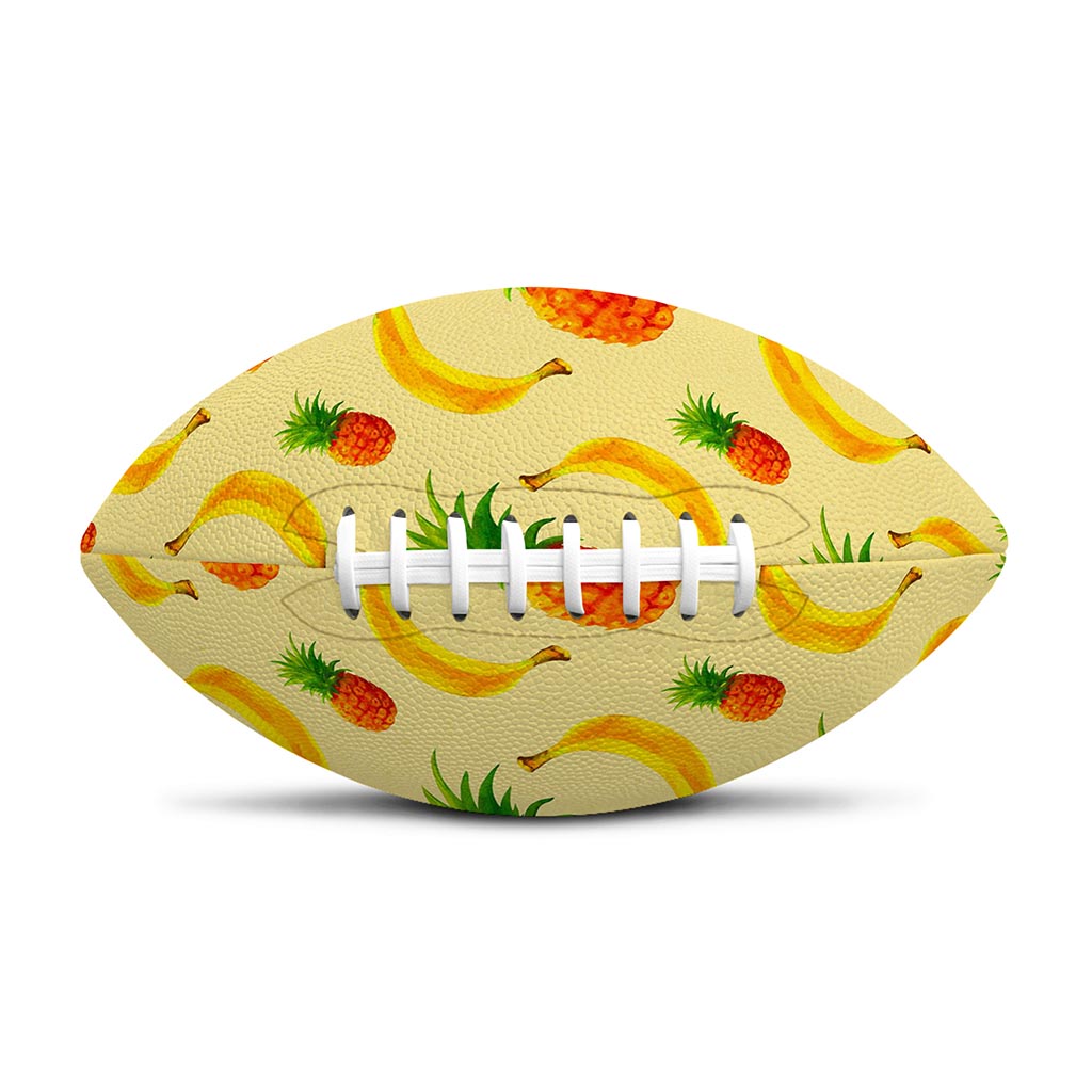 Banana Pineapple Pattern Print Rugby Ball