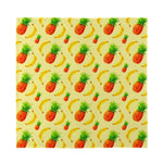 Banana Pineapple Pattern Print Silk Bandana
