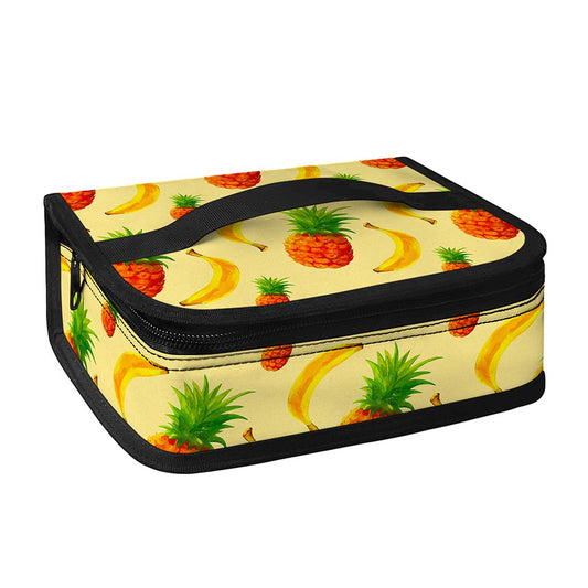 Banana Pineapple Pattern Print Small Lunch Bag