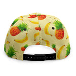 Banana Pineapple Pattern Print Snapback Cap