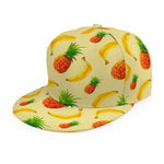 Banana Pineapple Pattern Print Snapback Cap