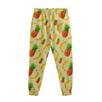 Banana Pineapple Pattern Print Sweatpants