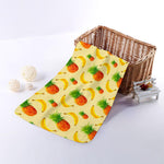 Banana Pineapple Pattern Print Towel