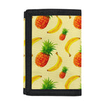 Banana Pineapple Pattern Print Trifold Wallet