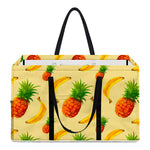 Banana Pineapple Pattern Print Utility Tote Bag