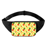 Banana Pineapple Pattern Print Waist Bag