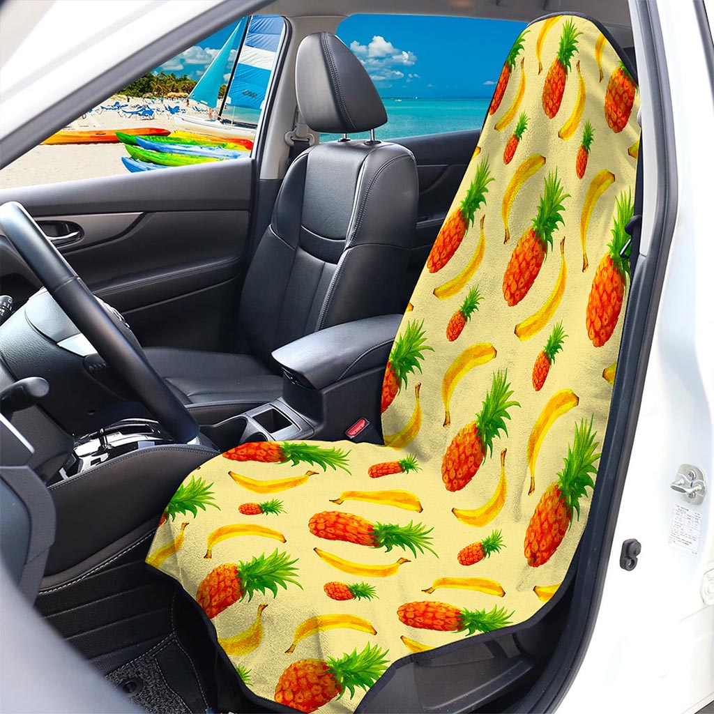 Banana Pineapple Pattern Print Waterproof Car Seat Cover