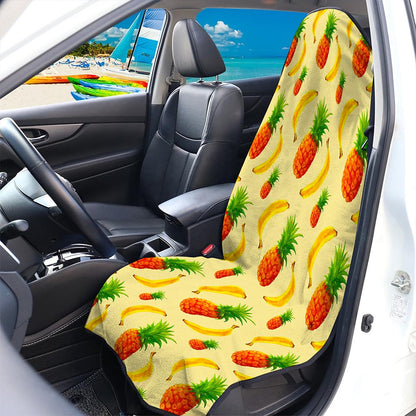 Banana Pineapple Pattern Print Waterproof Car Seat Cover
