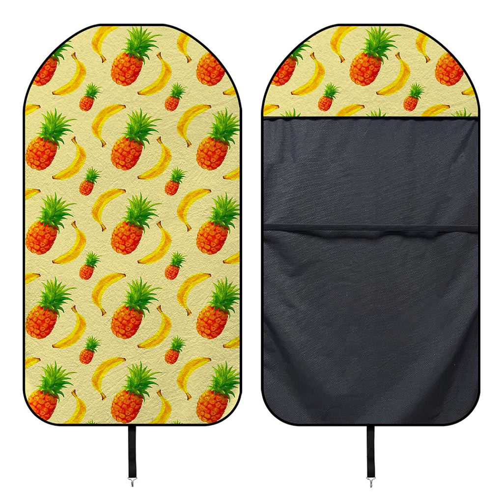 Banana Pineapple Pattern Print Waterproof Car Seat Cover