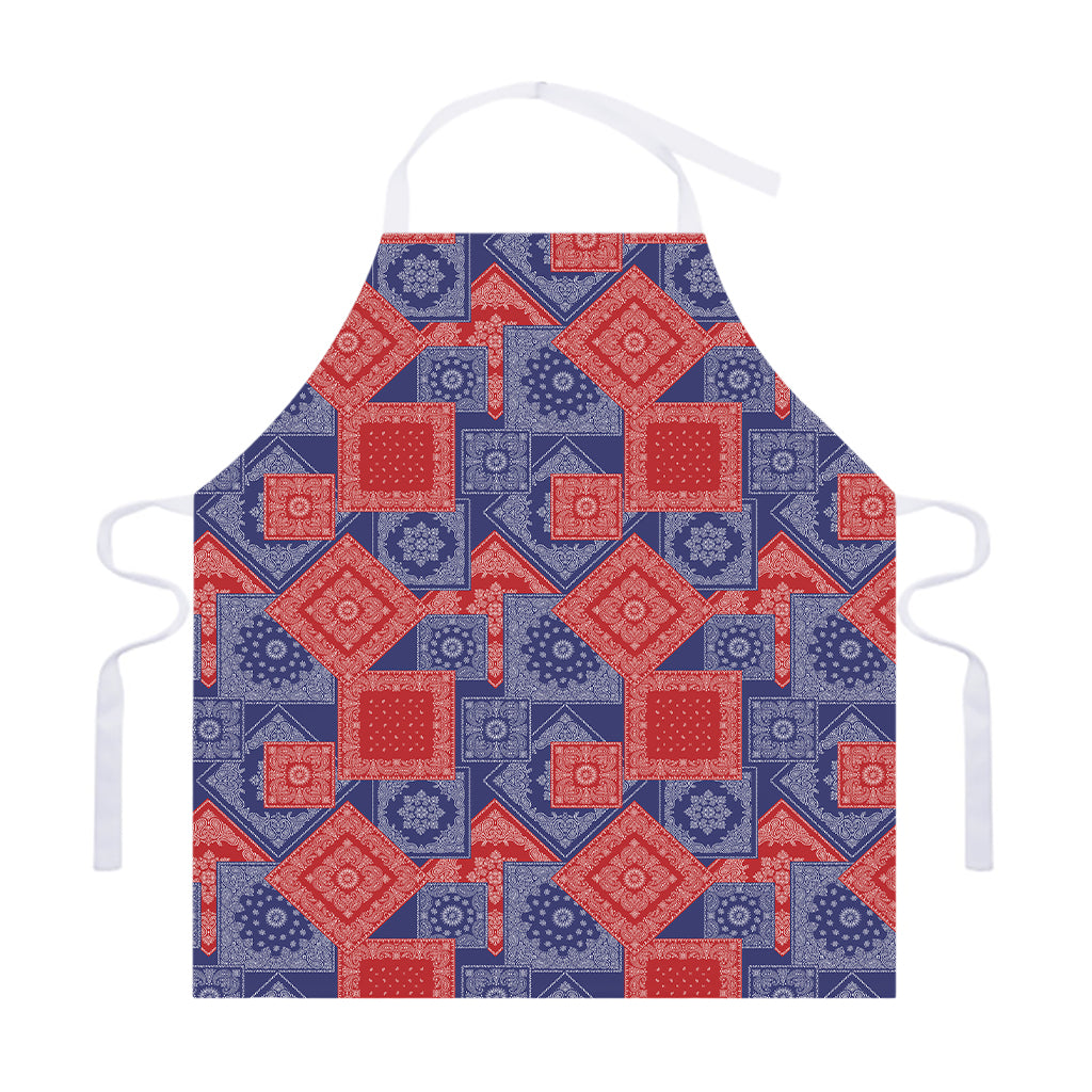 Bandanna Patchwork Pattern Print Adjustable Apron