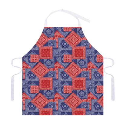 Bandanna Patchwork Pattern Print Adjustable Apron