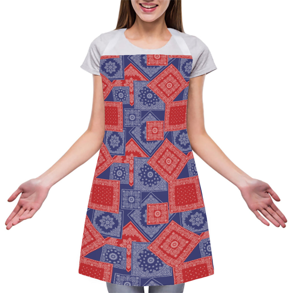 Bandanna Patchwork Pattern Print Adjustable Apron