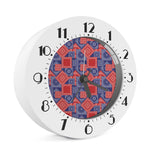 Bandanna Patchwork Pattern Print Alarm Clock