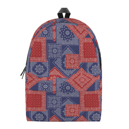 Bandanna Patchwork Pattern Print Backpack