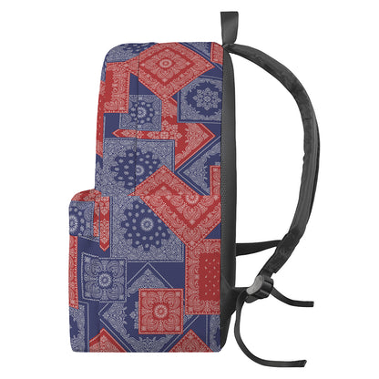 Bandanna Patchwork Pattern Print Backpack