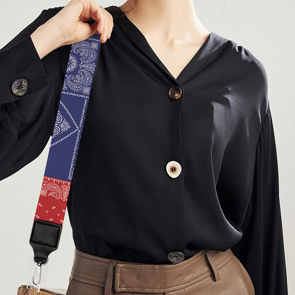 Bandanna Patchwork Pattern Print Bag Strap