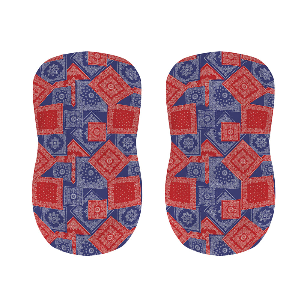 Bandanna Patchwork Pattern Print Bar Stool Covers