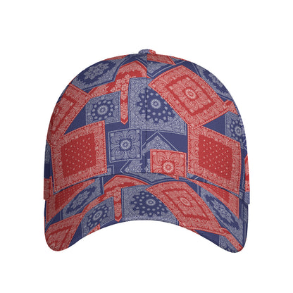 Bandanna Patchwork Pattern Print Baseball Cap